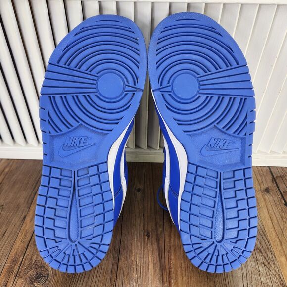Nike Dunk Low Sneakers Mens Size 11.5 Royal Blue White Leather Shoes FJ2253-901 main image 4